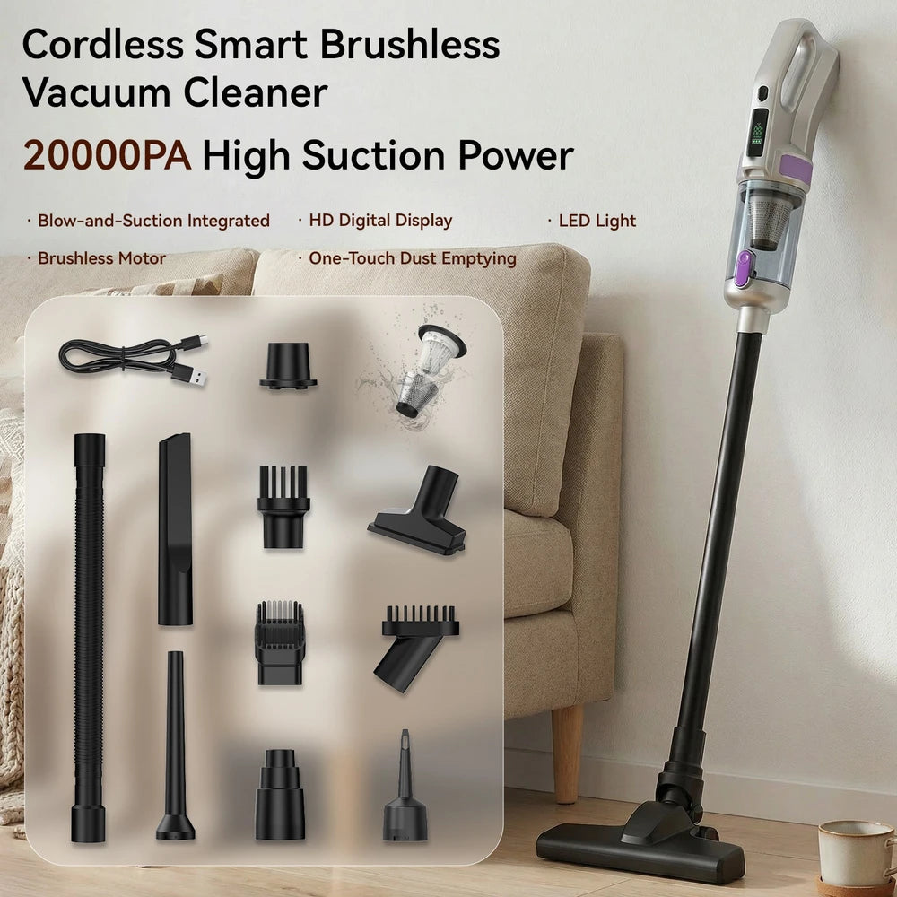 Wireless Digital Car Vacuum Cleaner