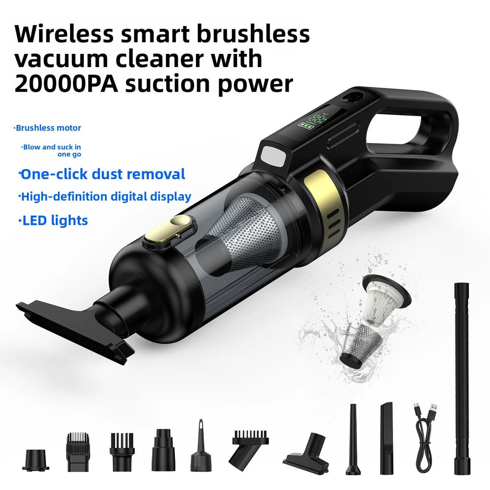 Wireless Digital Car Vacuum Cleaner